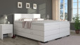 Lit Boxspring Winston 160 x 210 cm avec coffre de lit en blanc golf 
