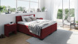 Lit Boxspring William in Board Rouge