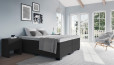 Lit boxspring à micro-ressorts Ludwig en Board Anthracite