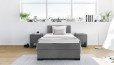 Design sobre et moderne ; tête de lit de 70 à 100 cm de haut