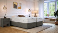 Lit Boxspring Alfred 180 x 220 avec textile Luca Anthracite