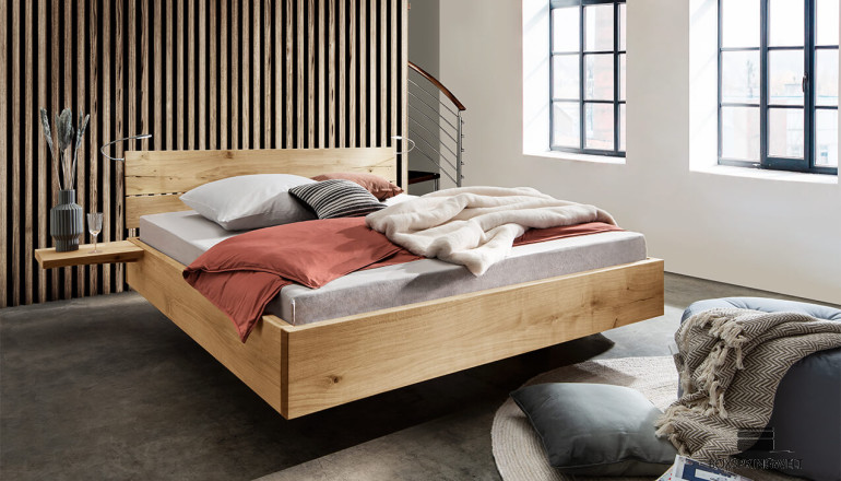 Bett in Wildeiche – Matratzenhöhe kann abweichen
