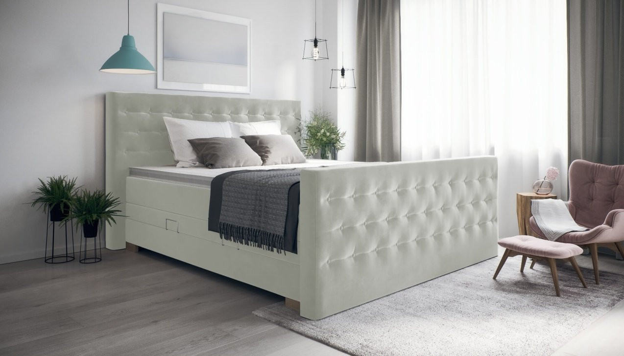 Boxspringbett Helene Adore Ecru