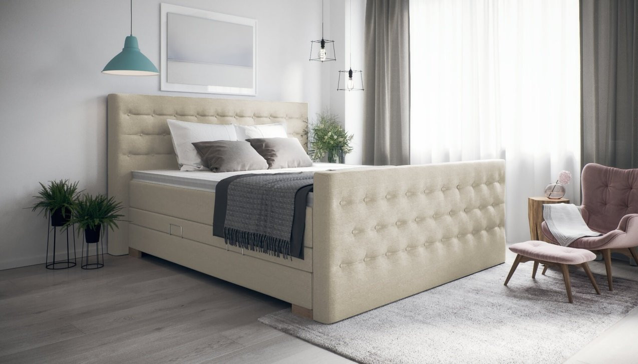 Boxspringbett Helene Luca Beige