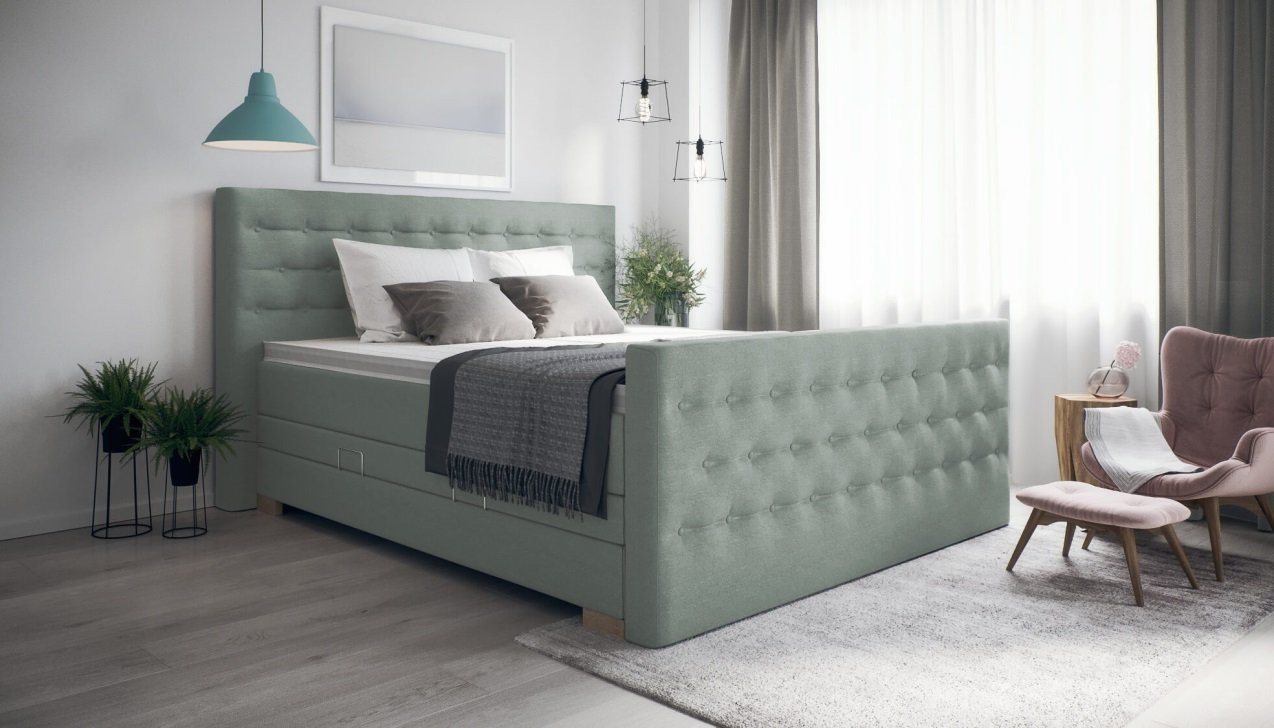 Boxspringbett Helene Luca Minze