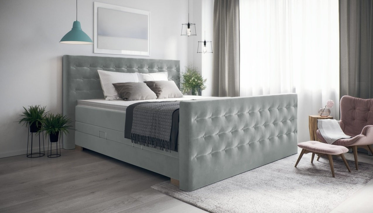 Boxspringbett Helene Adore Steel   