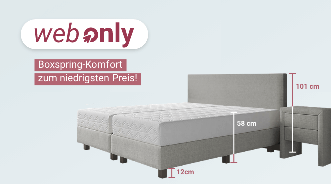 Boxspringbett Monty groß