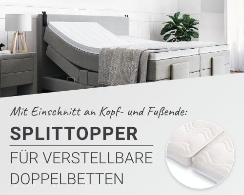 Splittopper pour lits doubles électriques